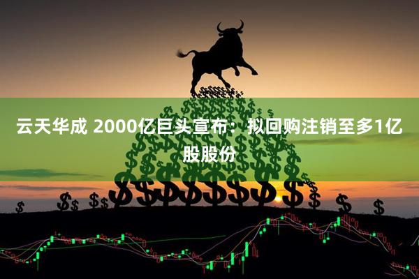 云天华成 2000亿巨头宣布：拟回购注销至多1亿股股份